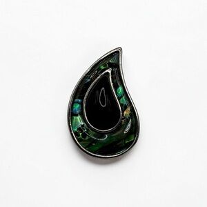 Lia Sophia Green Teardrop Pendant/Slide